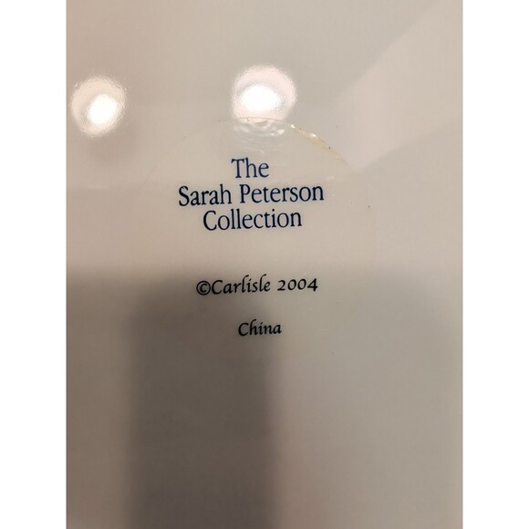 VINTAGE SARAH PETERSON RAINBOW TROUT SERVING PLATE 9” SIGNED CARLISLE HARTSTONE - Picture 4 of 6